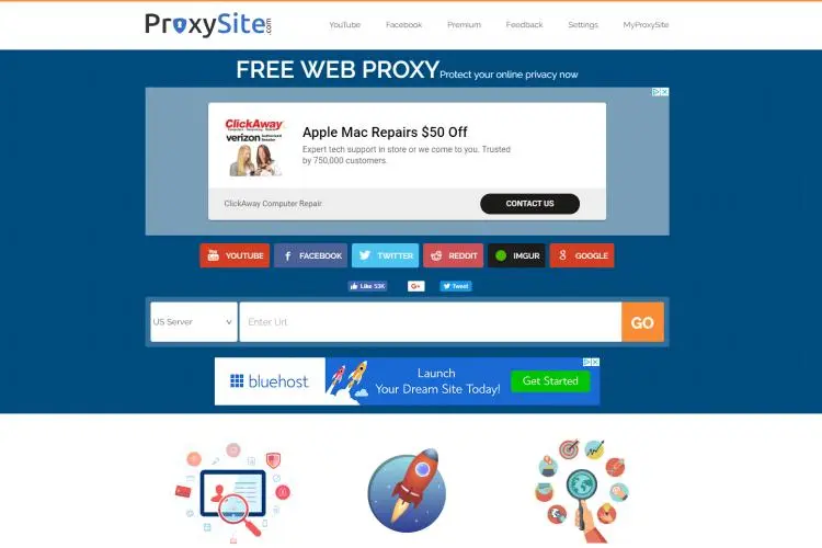 150+ Best Free Web Proxy Server List 2023: proxysite.com