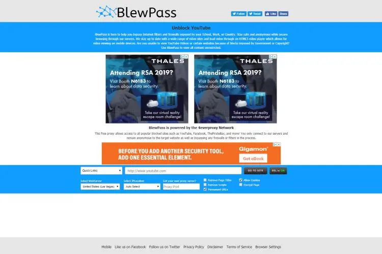 150+ Best Free Web Proxy Server List 2023: BlewPass