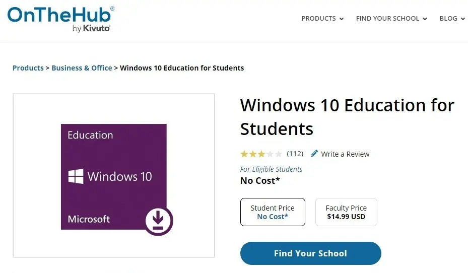 Who is Eligible for the EducationVersion of Windows 10?