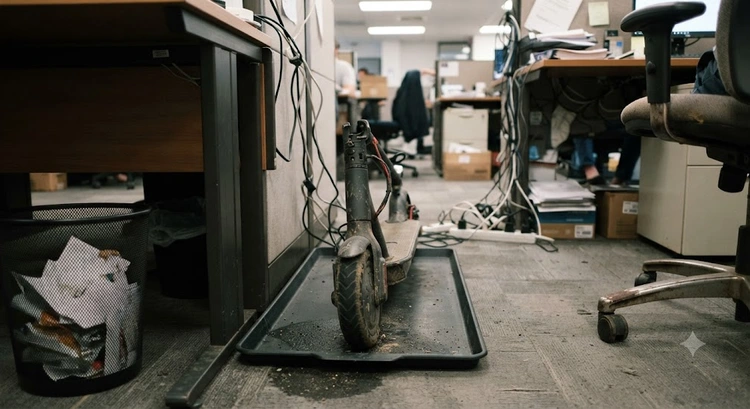 Bringing an E-Scooter to the Office Without Annoying Anyone