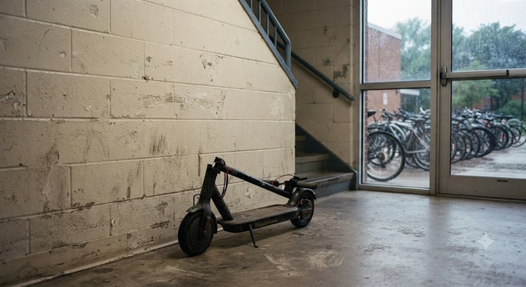 E-Bike or E-Scooter for Campus? Answer the Storage Question First
