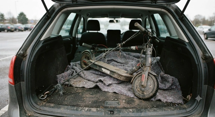 Folding and Hauling an E-Scooter Without Wrecking It (or Yourself)